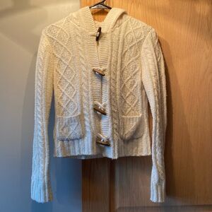 Irish fishermen style cable knit cardigan